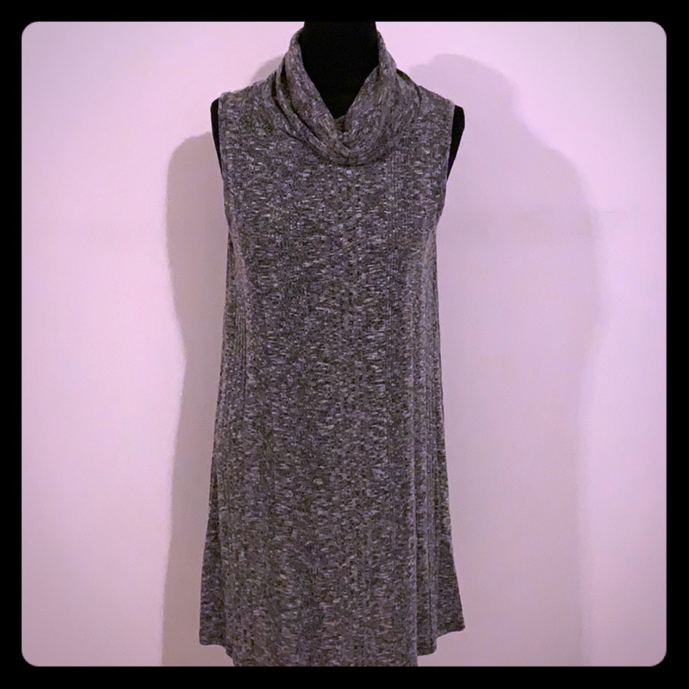 Hippie Rose Cowl Neck Sleeveless Sweater Dress